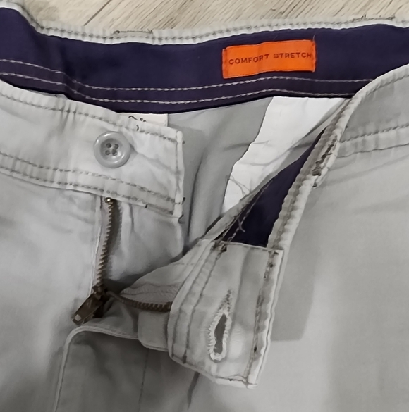 St. John's Bay Gray Comfort Stretch Shorts - Picture 4 of 4